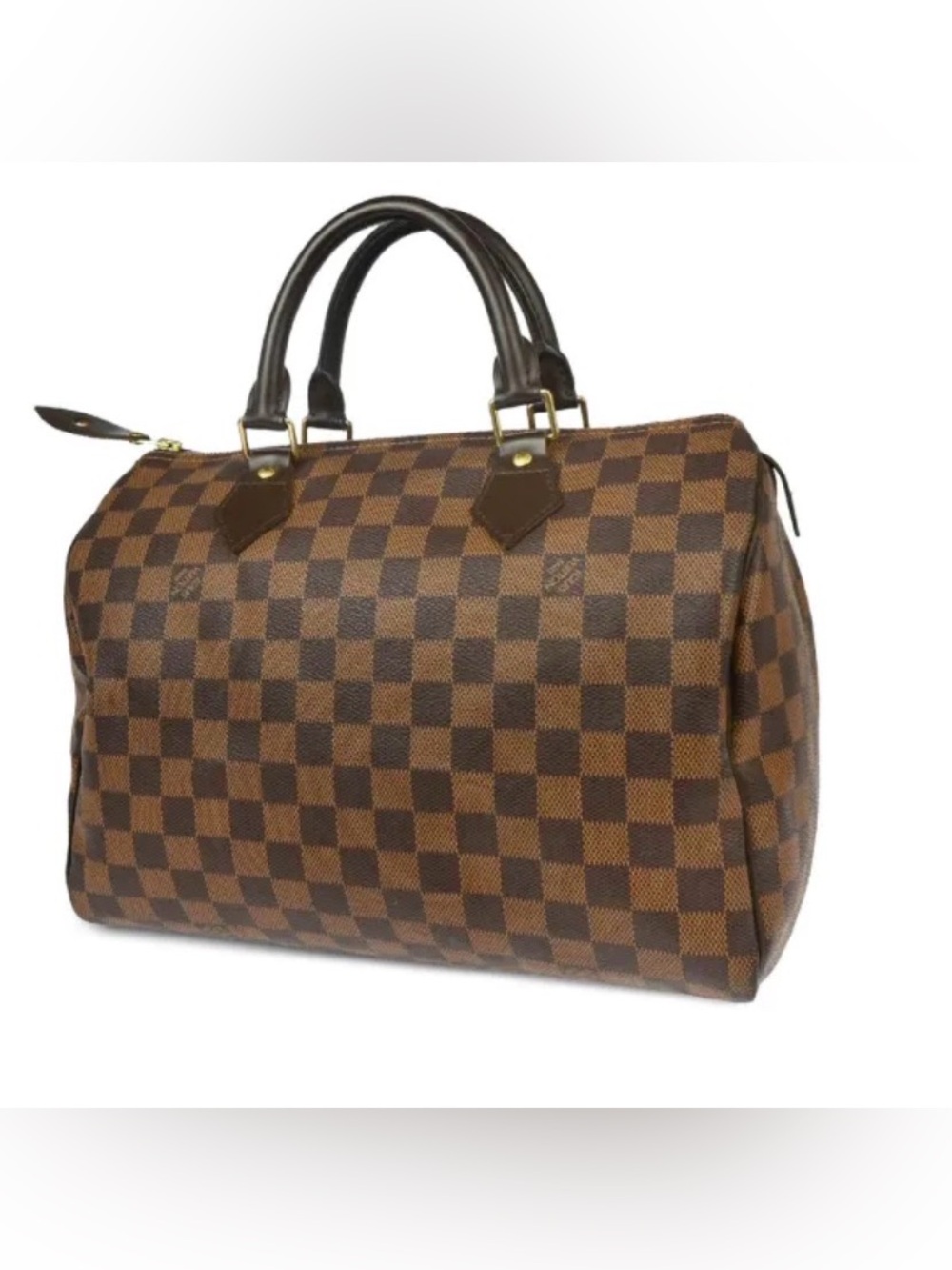 Louis Vuitton Brown Checkered Duffel Bag